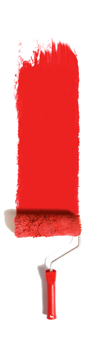 Decofulk Peintre Bruz Red Motif